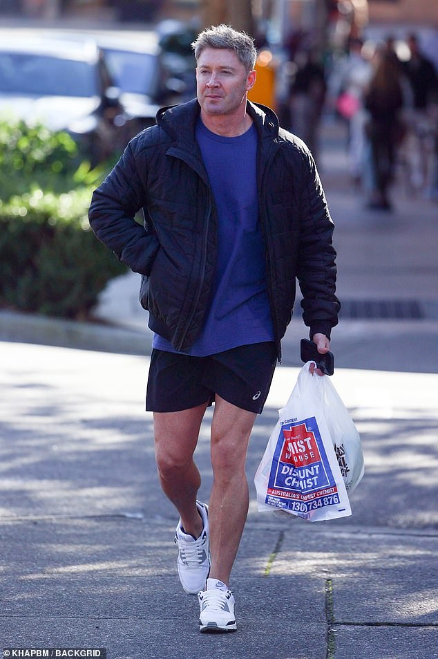 Michael Clarke, 43, (pictured) was spotted in Sydney on Tuesday