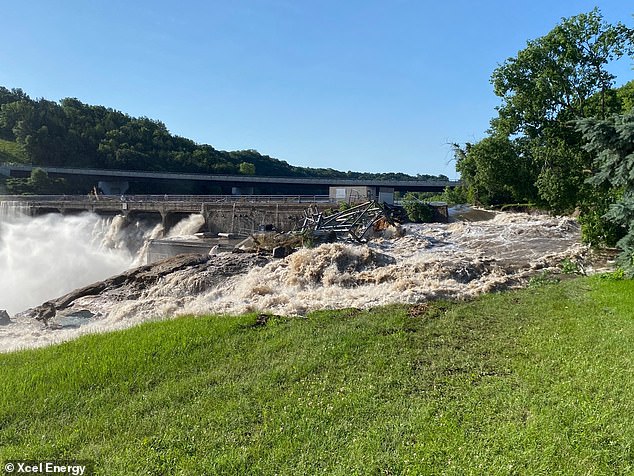 The Rapidan Dam in south-central Minnesota failed Monday morning, raising fears of flooding among local residents
