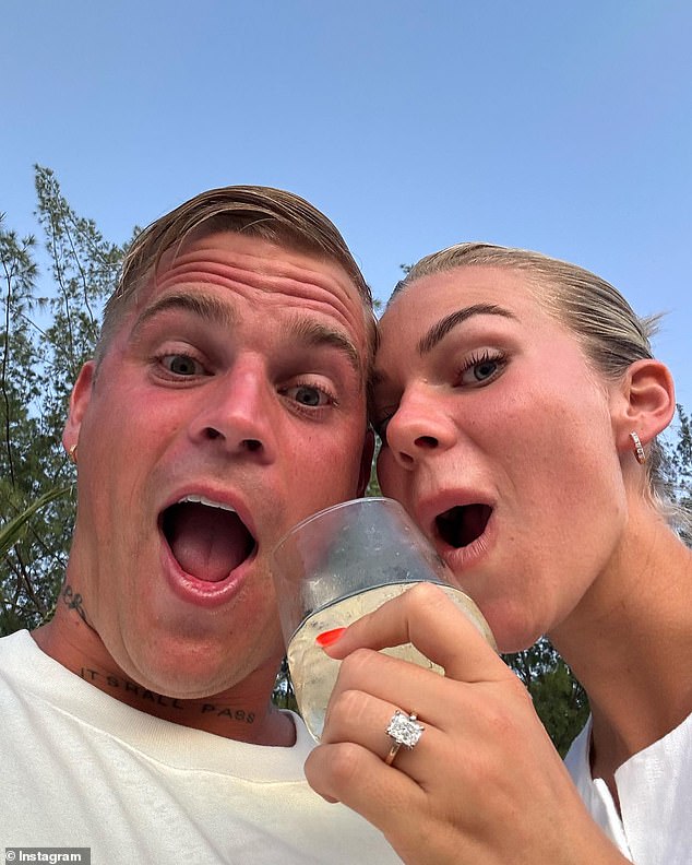 Mitchell Orval, 27, (left) shared a very passionate tribute to stay-at-home moms on Sunday, following his recent engagement to partner Chloe Szepanowski, 25, (right)
