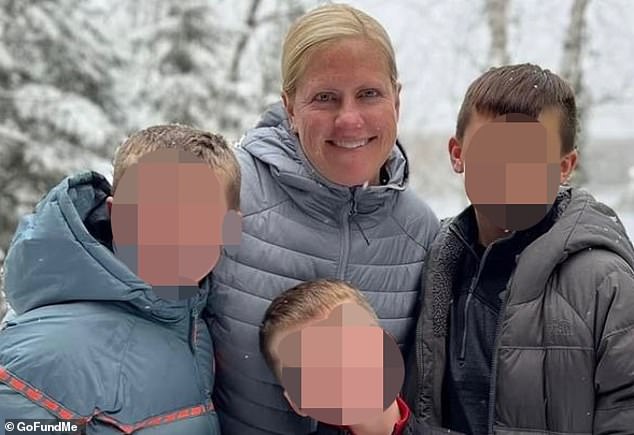 Second-grade teacher Amy Moore — seen here with her three children — was found dead in an apparent murder-suicide in suburban Illinois last week