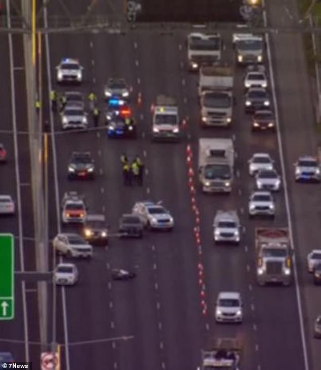 A serious crash on Melbourne's Monash Freeway caused chaos for motorists heading to work on Wednesday morning