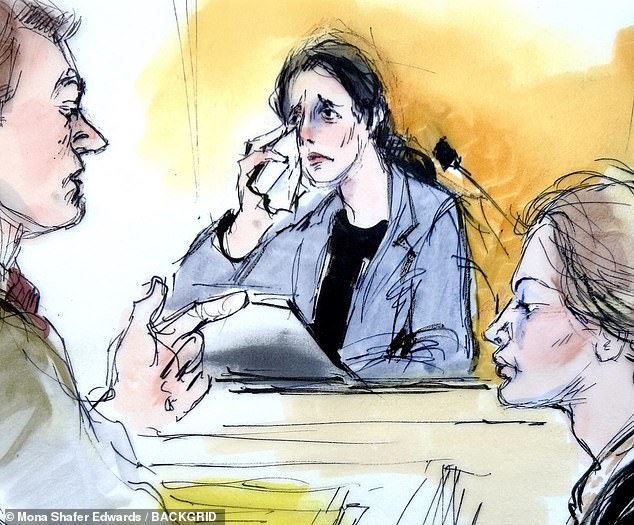 Nancy Iskander broke down in tears during her testimony at Grossman's trial in January 2024