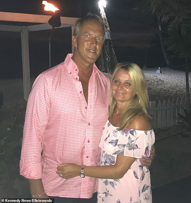 Sharon Dann, 54, (right) and Wayne Dann, 57, (left) from Stratford upon Avon, Warwickshire, died just days apart after Sharon died of a broken heart three days before her cancer-stricken husband