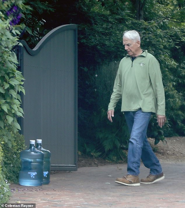 In a rare sighting last week, Mark Harmon was still showing off his impressive physique at the age of 72