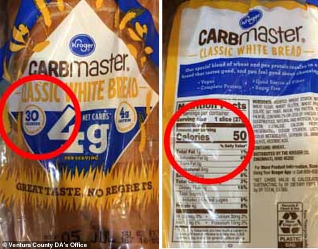 According to the lawsuit, the company claimed that the Carbmaster loaves contain 30 calories per slice, when in reality they contain at least 50 calories