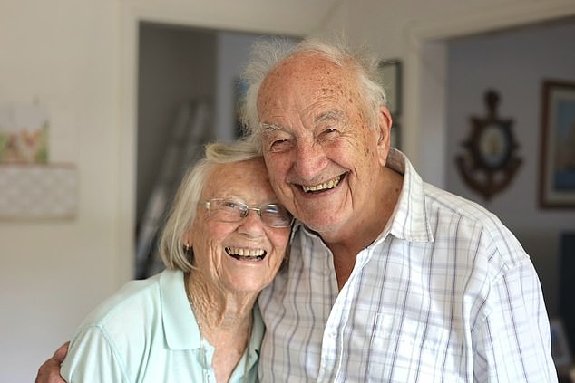 Two NSW Police officers were called to the home of Patricia, 90, and Ronald Hodge, 92, (pictured) in Picton, south-west Sydney, at around 8.45pm on January 21 to a domestic violence incident.