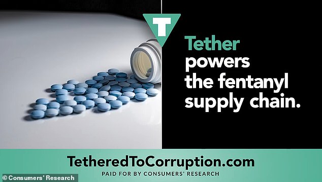 The group also points to Tether's ties to drug trafficking