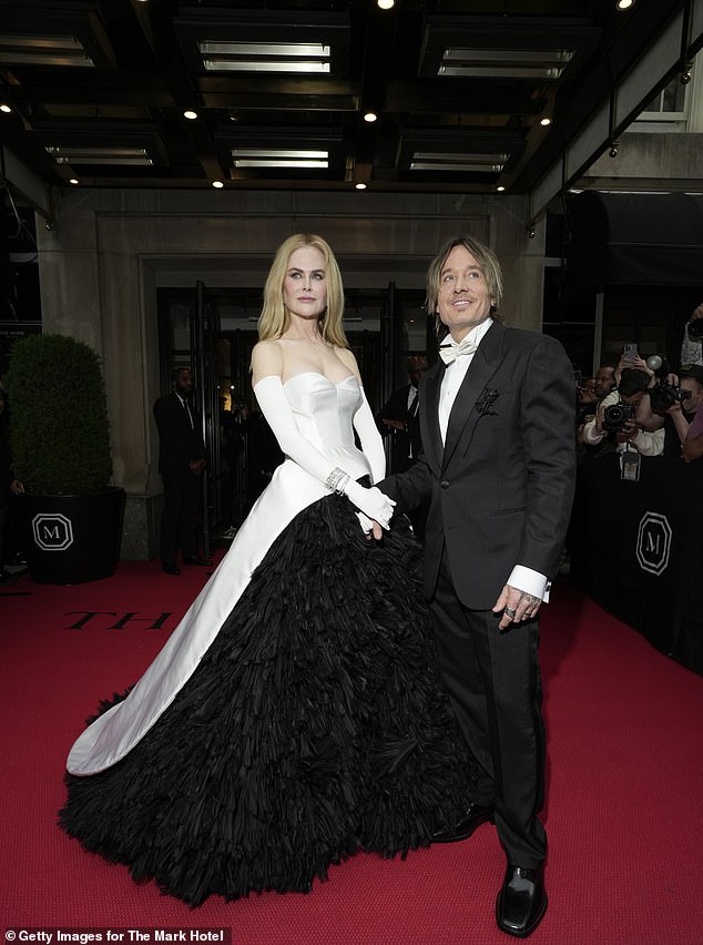 Nicole and Keith celebrated their 18th wedding anniversary on June 25; seen on Monday, May 6, on their way to the Met Gala