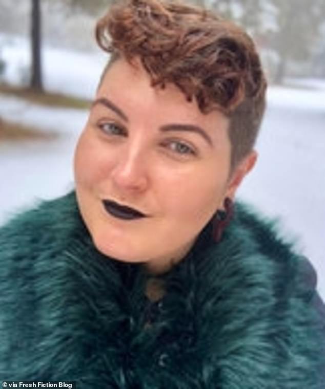 The scandal dates back to 2020, when fantasy author Taylor Barton (pictured), 32, from Oregon, allegedly bullied people based on their race, many of whom came forward on social media, Fanficable reported