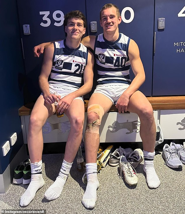 Osca, who was dropped from Geelong's VFL team at the end of 2023, was rushed to hospital by his mother a few weeks ago after she noticed he could barely walk or talk.