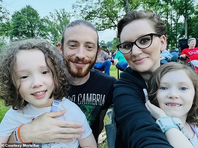 Mortellus claims that she and their husband, Joe, visited a school for their children and asked about gender-neutral bathrooms - just so other parents could find out