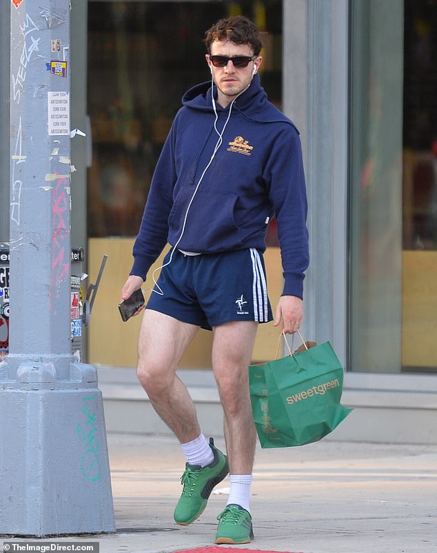 Paul Mescal joined Normal People in March 2024 when he ventured out in skin-tight gym shorts