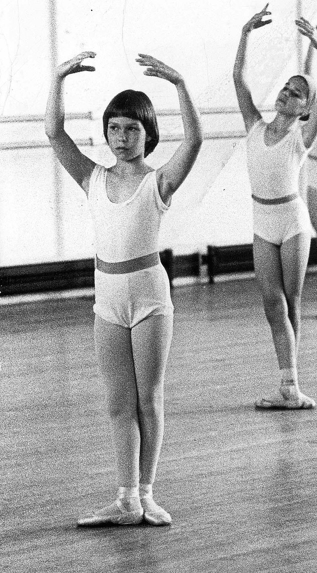 Lady Sarah Chatto (left) seen at a ballet class in Hammersmith, West London, in 1974. The photograph was taken by her father, the Earl of Snowdon