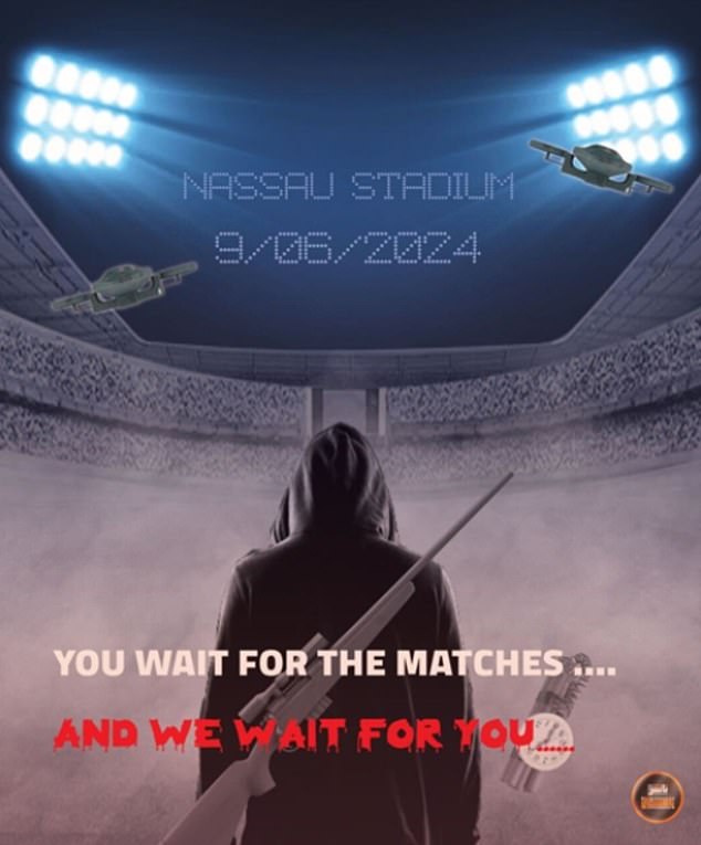 There are fears of terrorist attacks at the T20 World Cup after a chilling poster was released