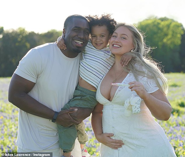 Iskra's appearance in Miami comes after she announced she is expecting her second child