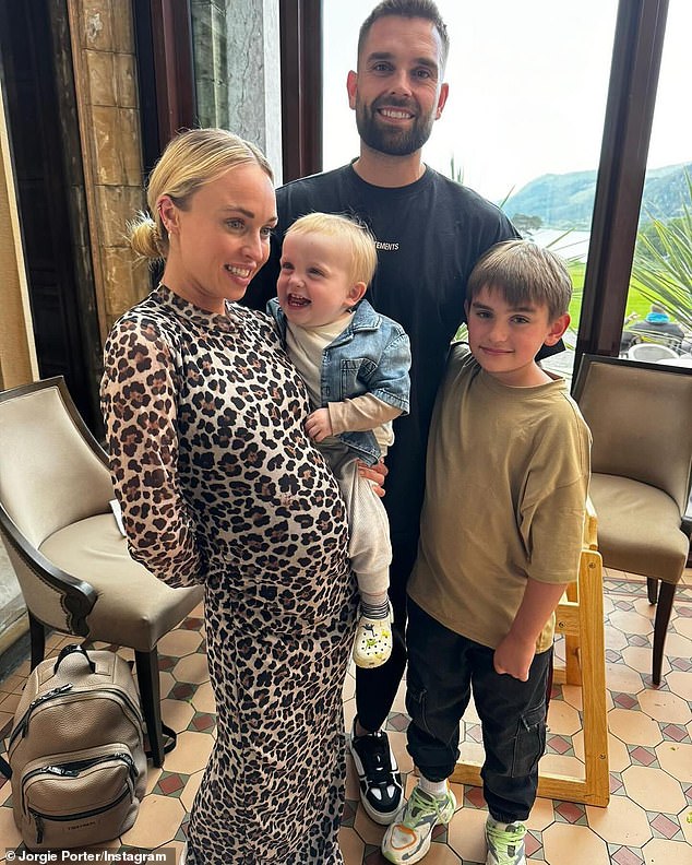 In May, Jorgie revealed her baby bump for the first time when she stunned in a leopard print dress that highlighted her growing bump