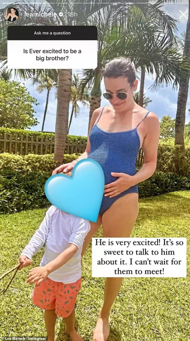 Lea Michele revealed that her three-year-old son Ever is 