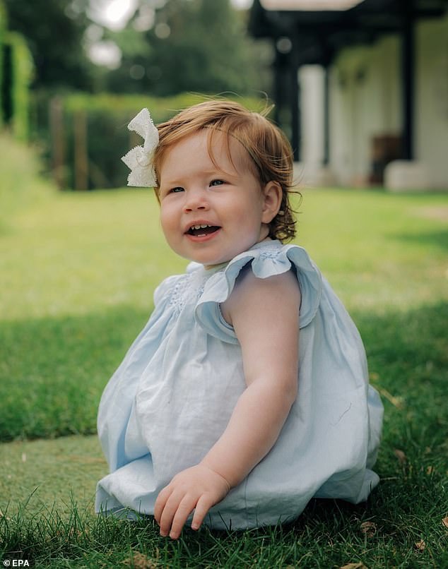 Princess Lilibet is celebrating her second birthday today, having celebrated her first at Frogmore Cottage last year (pictured) while the family were in Britain for Queen Elizabeth's Platinum Jubilee.