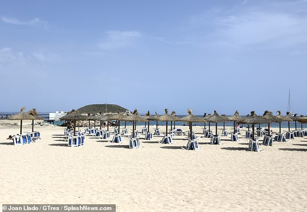 Last week, photos emerged of empty beaches in the popular seaside resort of Magaluf