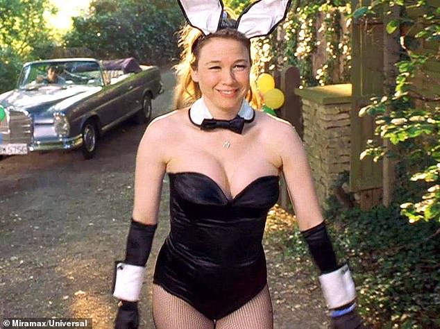 And when the actress entered Renee's wardrobe in one of the episodes and transformed into the iconic black bodysuit and bunny ears, she remembered what it was really like to strip off for the series (Renee Zellweger pictured)