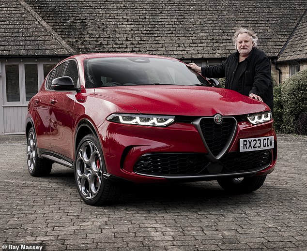 Hot stuff: the Tonale Ray that was driving was finished in an attractive Alfa Red color