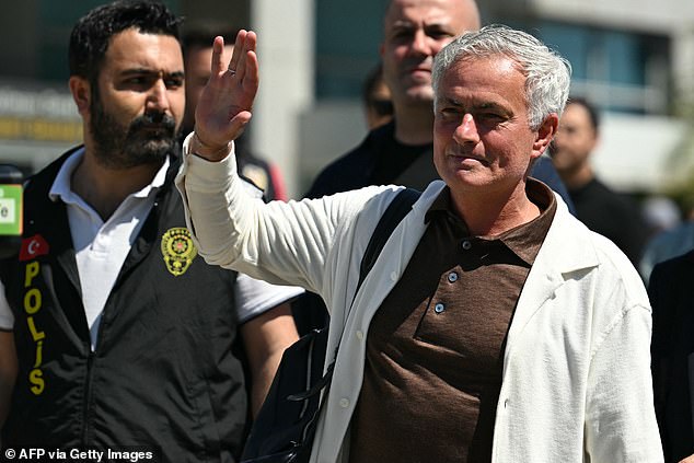 Jose Mourinho has landed in Turkey and has been named the new manager of Fenerbahce