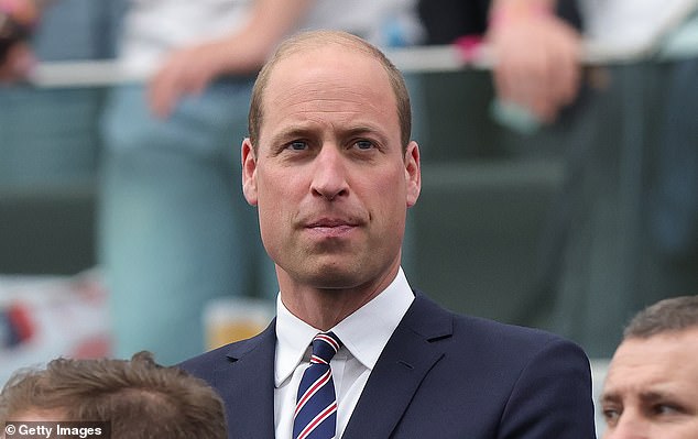 Prince William urged the England stars to keep calm and carry on during their Euro 2024 battle