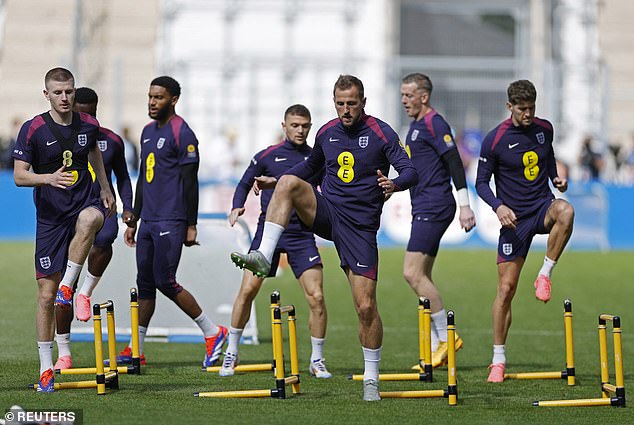 England stepped up preparations for the tournament in Germany on Tuesday afternoon