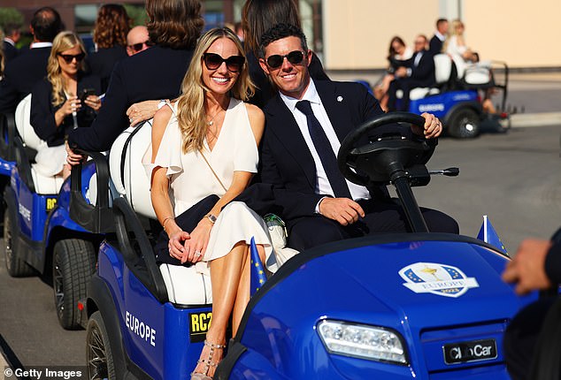 The Northern Irishman first met Erica at the 2012 Ryder Cup, which she was working on (photo at the opening of the 2023 Ryder Cup)