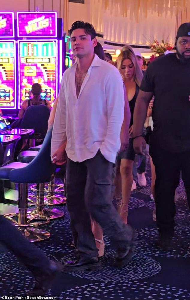 Ryan Garcia saw a camera as he walked through a casino to a nightclub in Las Vegas