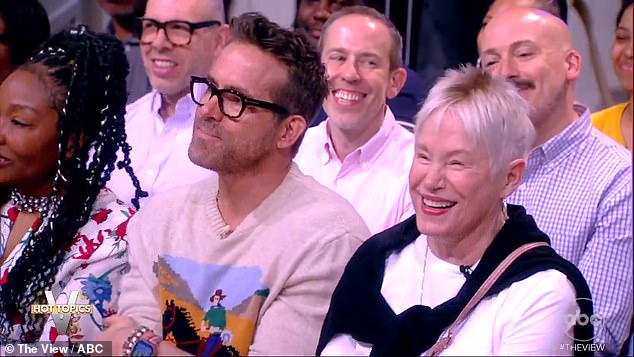 Ryan Reynolds, 47, helped make one of his mother's dreams come true when he took her to The View in New York on Monday