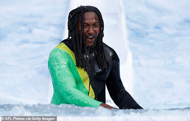 Nic Naitanui kicked things off in a Bob Marley-Cool Runnings inspired outfit