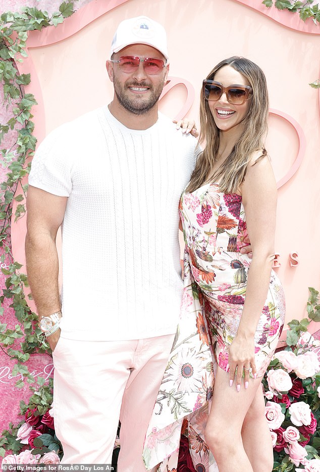 Scheana Shay and husband Brock Davies put on a fun display this weekend while attending the Rosé All Day event in Calabasas