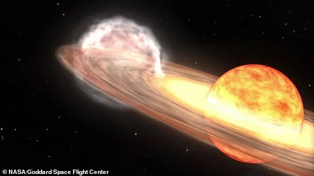 Stargazers get a unique opportunity to watch the birth of a new star as the 'Blaze Star' T Coronae Borealis comes to life (artist's impression)