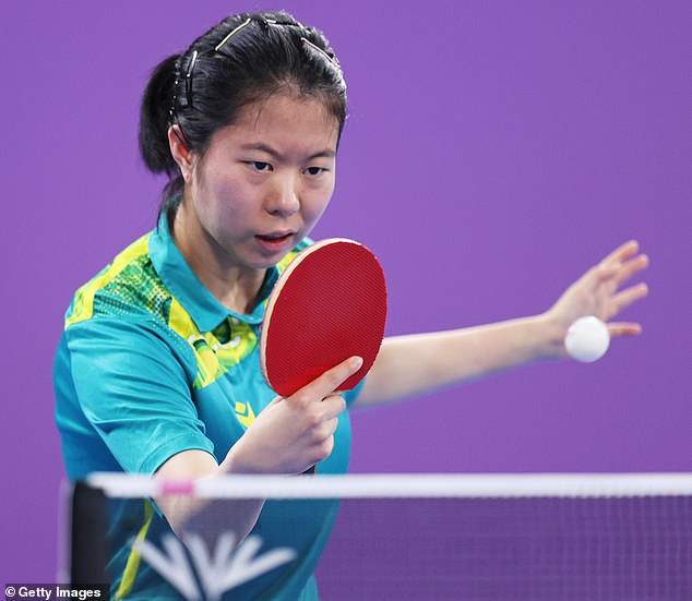 Australian table tennis star Yangzi Liu (pictured) has her Olympic dreams dashed after she was banned from the Paris Games