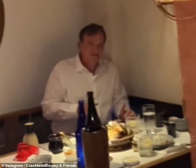 In a video uploaded to Barney's Instagram, the brash and controversial social media personality approaches the legendary film director, who appears to be enjoying a quiet meal alone at Che Li restaurant on St. Marks Place.