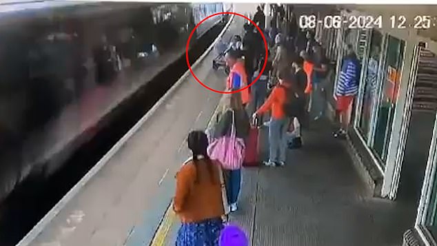 CCTV footage captured the disturbing scenes at Banbury train station on Saturday (June 8) when a buggy carrying a three-month-old child rolled onto the tracks and hit the Cross Country train