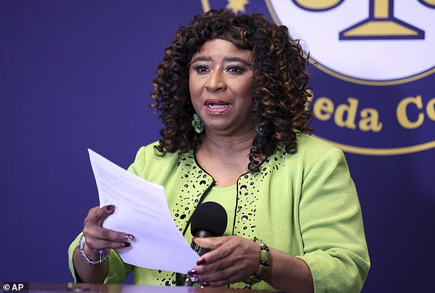 Supporters of progressive Oakland District Attorney Pamela Price (pictured) taunted the parents of murder victims during a rally calling for her recall