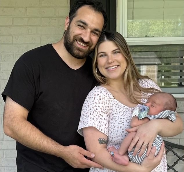 His parents Mark, 28, and Chloe Mansoor, 25, from Knoxville, Tennessee, welcomed their first child on April 14 and wanted nothing more than to become parents