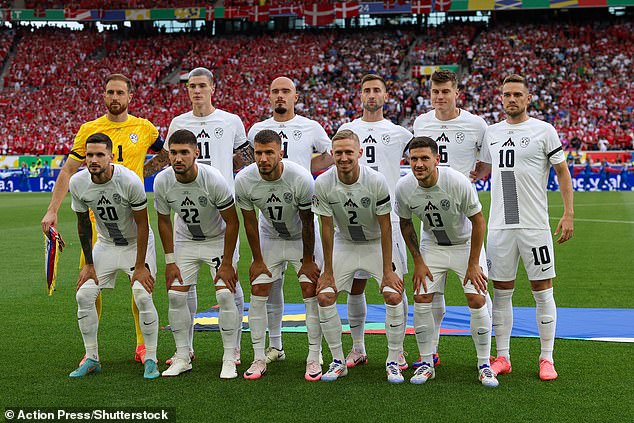 Slovenia wore black armbands against Denmark to pay tribute to Millwall star Matija Sarkic