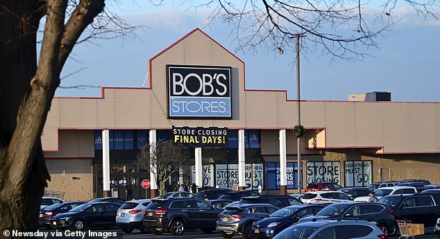 Bob's Stores and sister retailer Eastern Mountain Sports closed 10 stores together in June.  This is a previous closure at 499 Sunrise Highway in Patchogue, New York in 2019