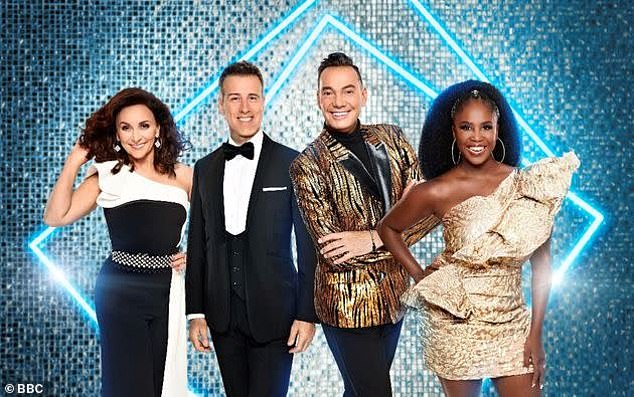 A source said: 'It is a major abuse of trust and has left them shaken.  They will take action to remove them but it's a real blow' (pictured: the show's judges Shirley Ballas, Anton Du Beke, Craig Revel Horwood and Motsi Mabuse - there is no suggestion the photo leak is linked to the judges )