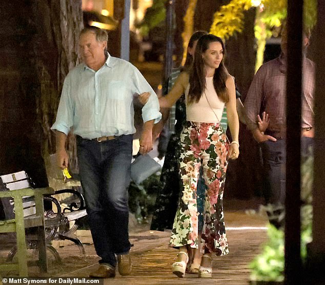 Belichick and Hudson were spotted on the luxury island after their romance was revealed