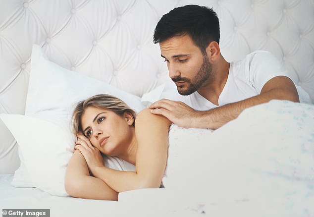 Tracey Cox reveals why your wife won't sleep with you and how to fix it.  From not taking charge in bed to ignoring 'emotional intimacy', there could be many reasons why she doesn't want to sleep with you (stock image)