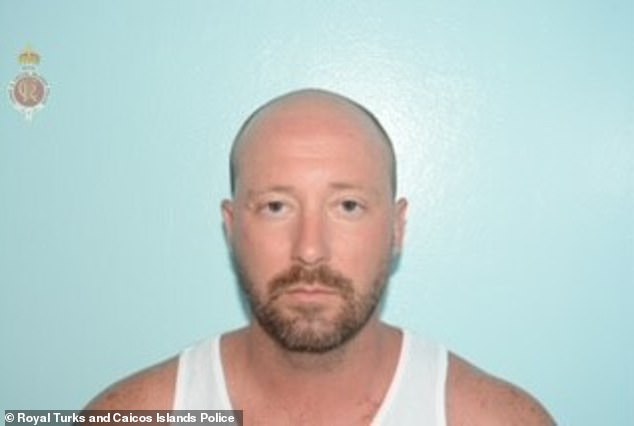 Ryan Watson, pictured here in a mugshot taken by Turks and Caicos Islands authorities