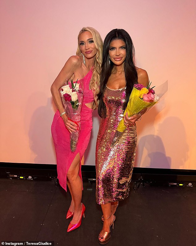 Teresa Guidice's Namaste B$tches podcast co-host Melissa Pfeister (both pictured) has spoken out following the end of their podcast - and the end of their friendship