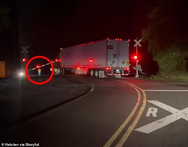 New video captured the heartbreaking moment the driver sprinted away from his semi before a train hit the truck
