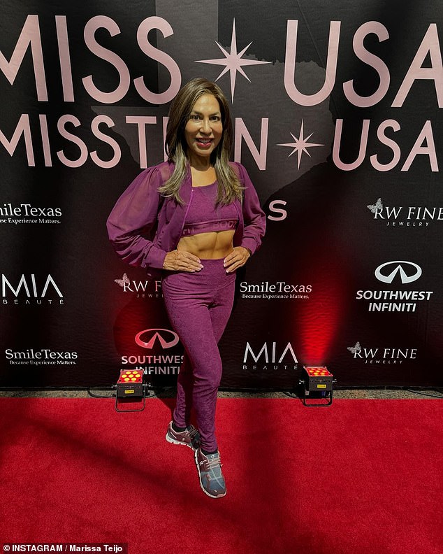 Marissa Teijo (center), a 71-year-old from El Paso, will represent Texas in the Miss USA competition
