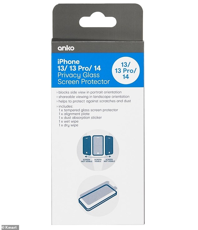 Kmart Australia's iPhone Privacy Glass Screen Protector has been praised online
