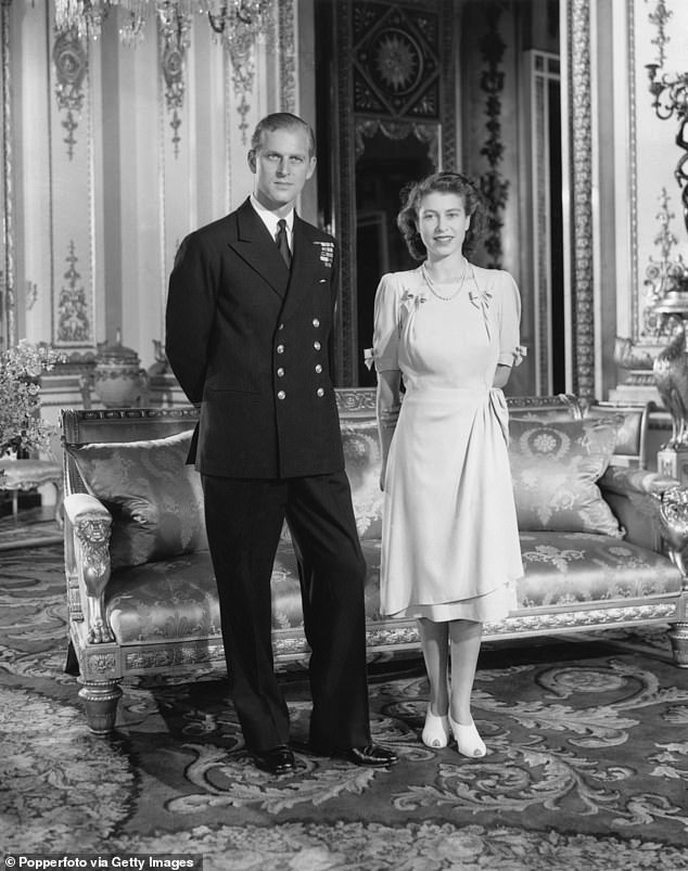 Prince Philip and Princess Elizabeth, pictured in July 1947 after announcing their engagement, met when they were just 18 and 13 years old